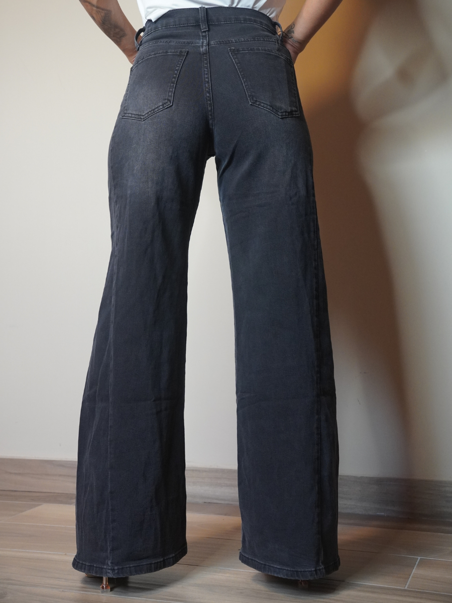 Jeans Palazzo Soft Black
