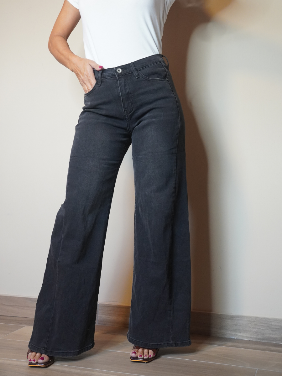 Jeans Palazzo Soft Black