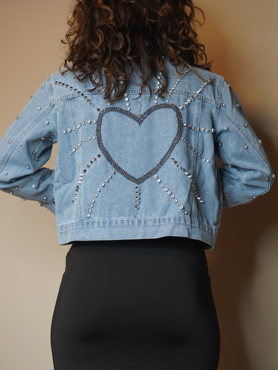 Giacca Denim Heart
