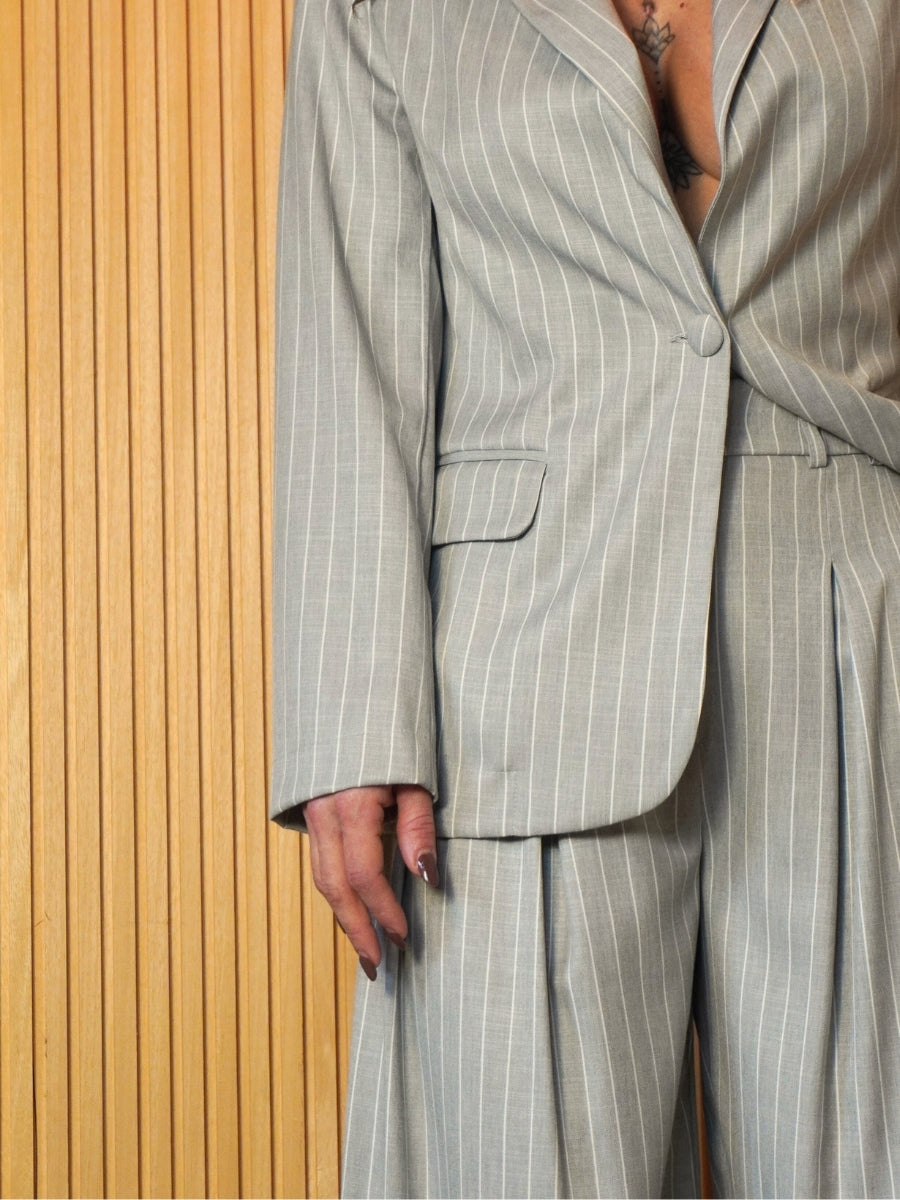 Tailleur Palazzo Gessato