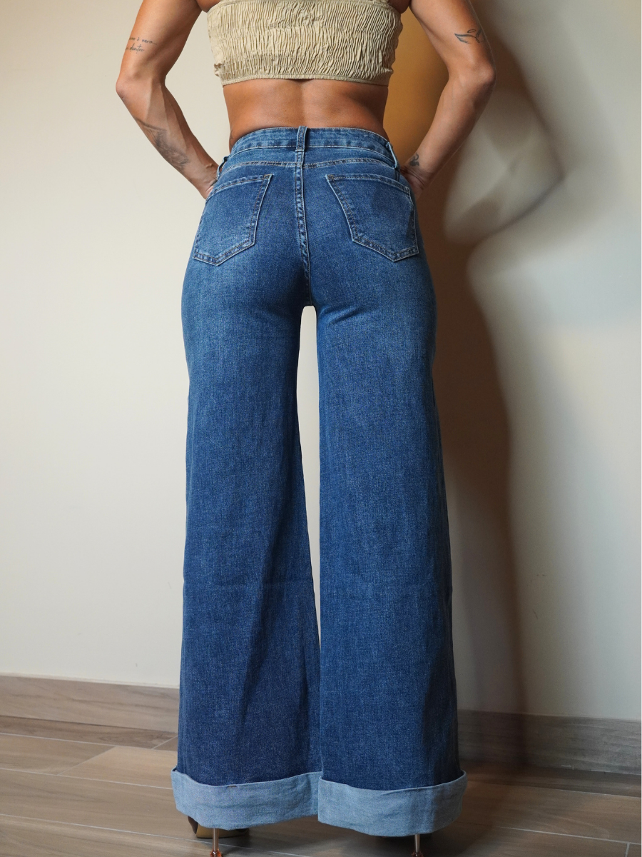 Jeans Palazzo Cuff