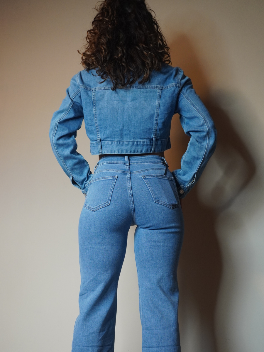 Giubbino Denim Crop